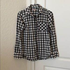 Black & white gingham Merona shirt